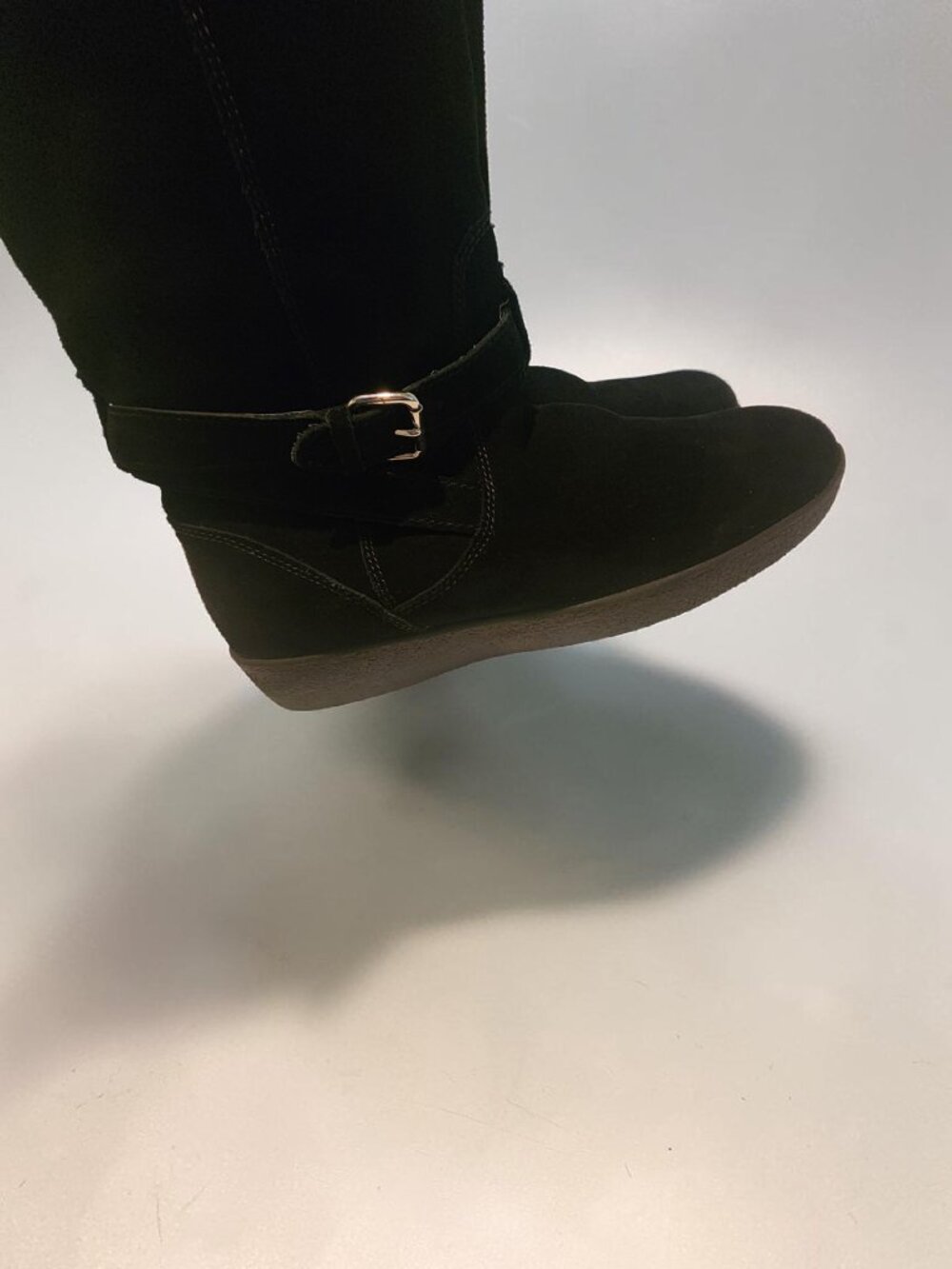 Coach Black Suede Mid-Calf Boots – Size 9B - Picture 8 of 10
